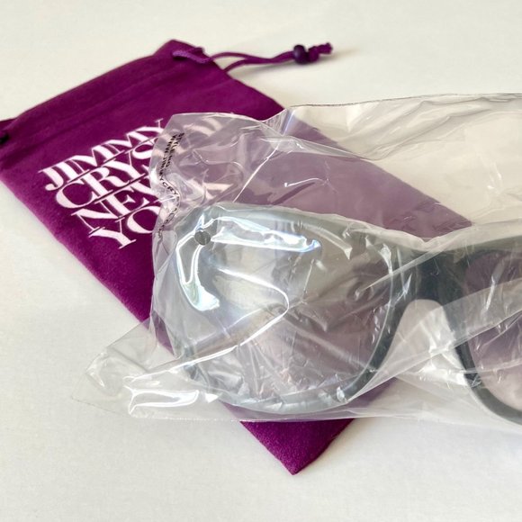 JIMMY CRYSTAL NY- NWT WOMENS SUNGLASSES Black frame w/SWAROVSKI CRYSTALS 2 LEFT! - Picture 6 of 7